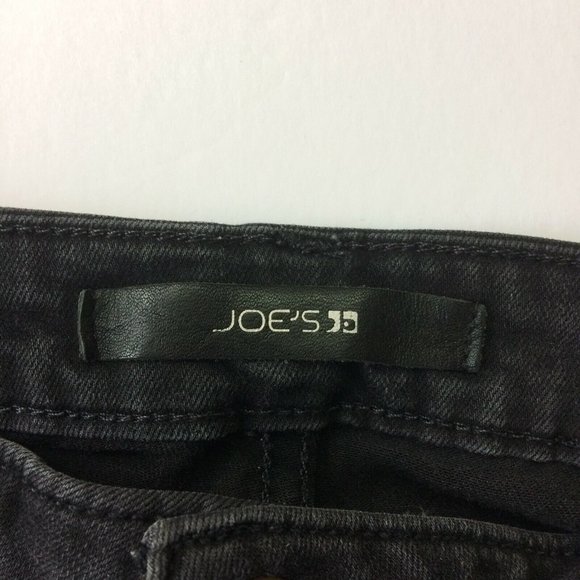 Joe's Jeans Womens Sz 29 Flawless Mid Rise Skinny Ankle Black Grey Denim 30x33.5 - Picture 7 of 9